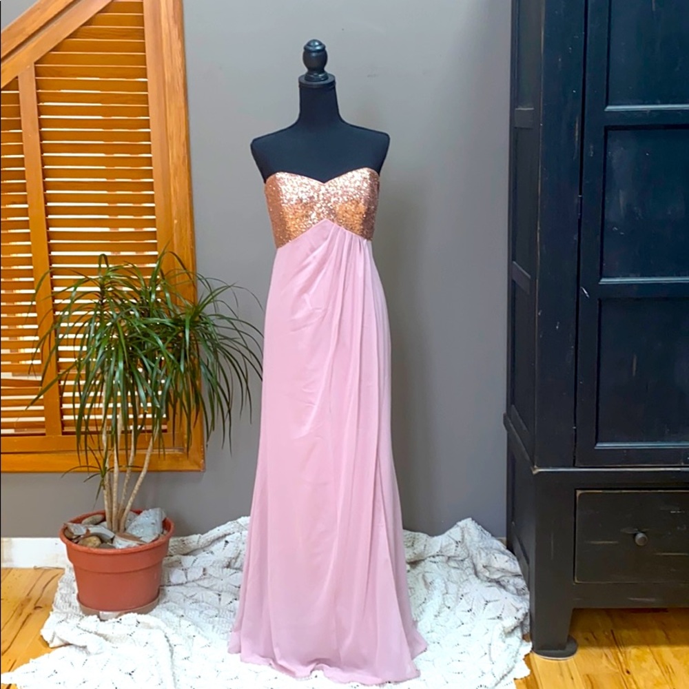 Alfred Angelo pink evening or prom dress